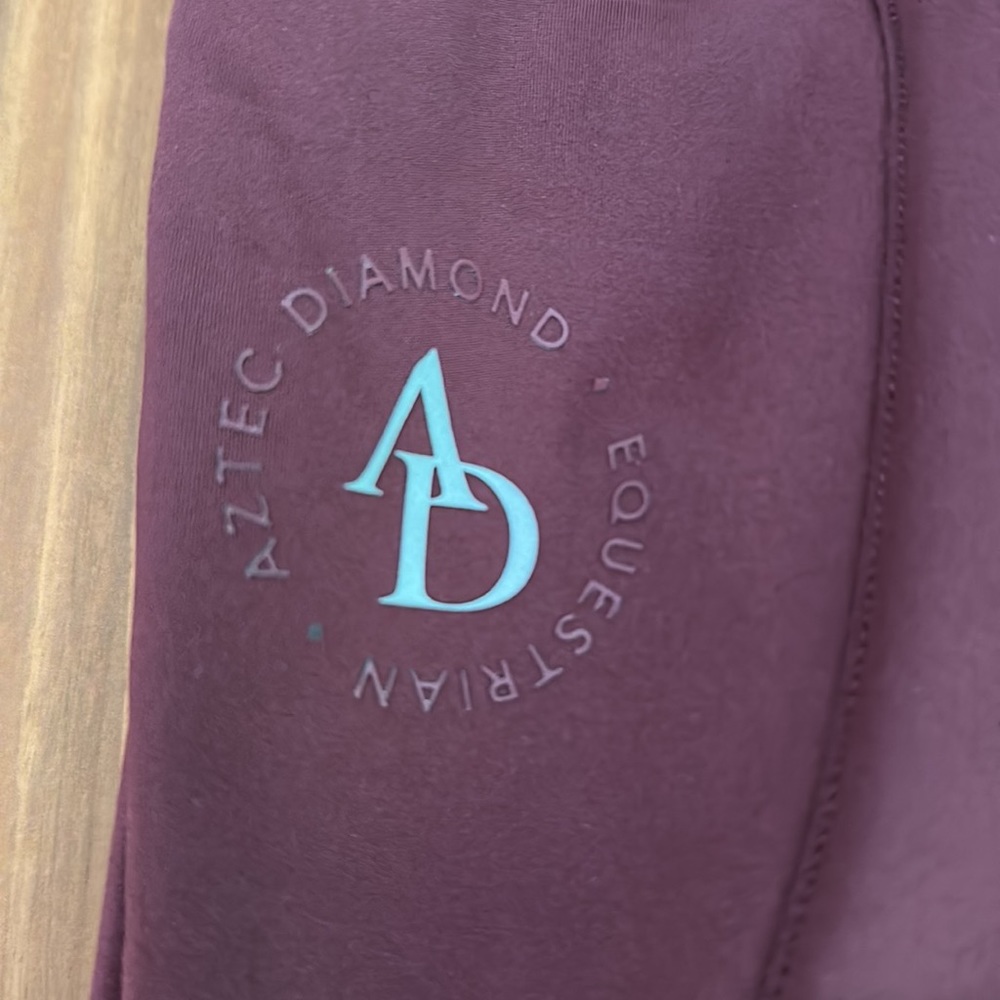 Aztec Diamond Icon Riding Legging Maroon - Picture 5 of 8